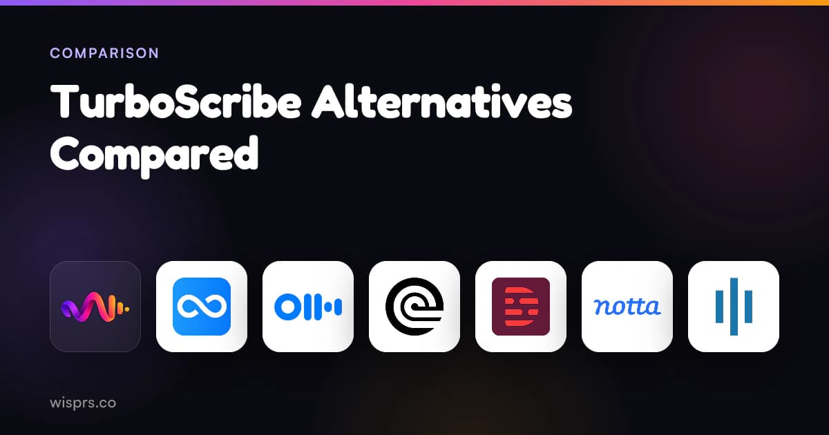 Best TurboScribe alternatives: compare top transcription tools